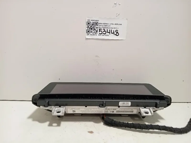 Display Multimediale 929224802 Bmw Serie 3 F30 Berlina 2012