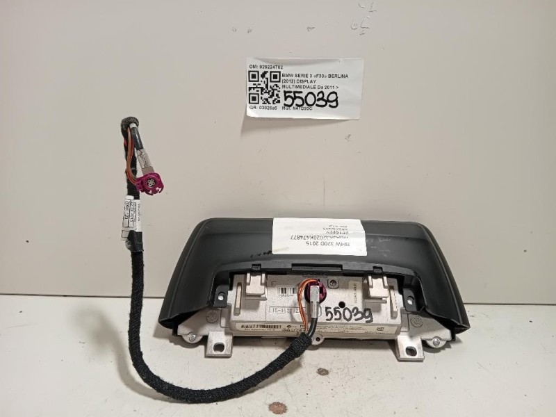 Display Multimediale 929224702 Bmw Serie 3 F30 Berlina 2012