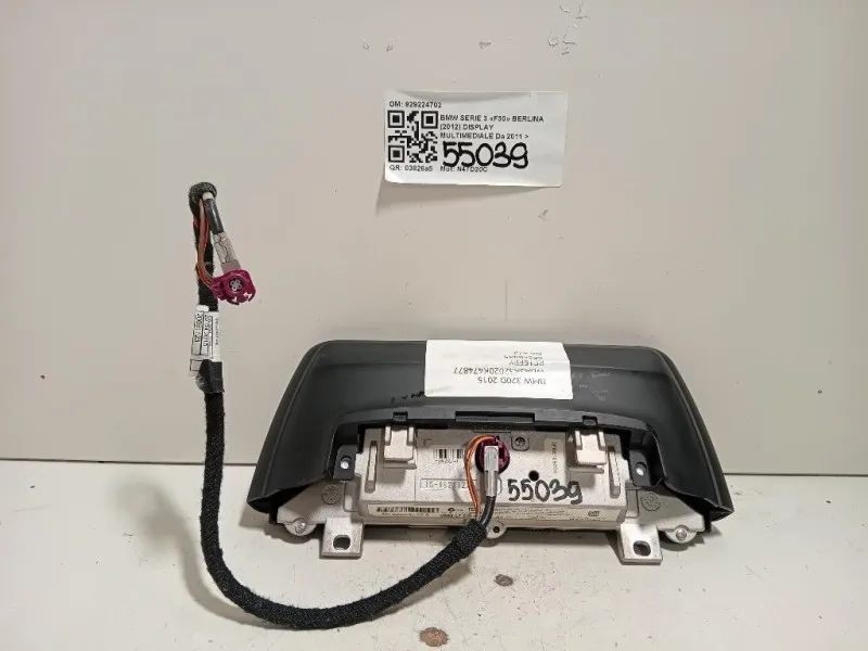 Display Multimediale 929224702 Bmw Serie 3 F30 Berlina 2012