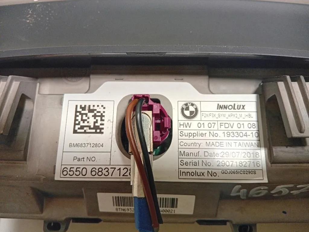 Display Multimediale 6550 6837128-04 Bmw Serie 3 F30 Berlina 2015