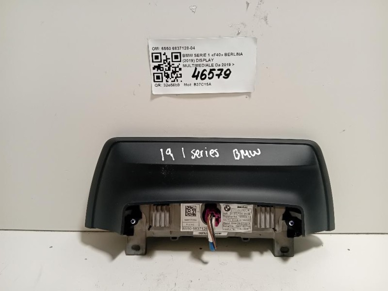 Display Multimediale 6550 6837128-04 Bmw Serie 3 F30 Berlina 2015