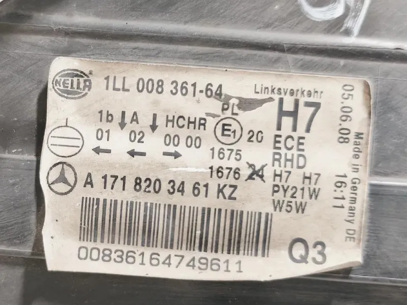 Proiettore ANT DX A1718203461 Mercedes Classe SLK R171 2004