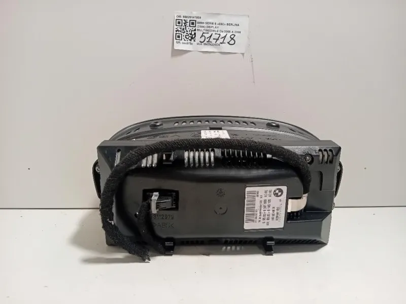 Display Multimediale 65829141809 Bmw Serie 5 E60 Berlina 2004