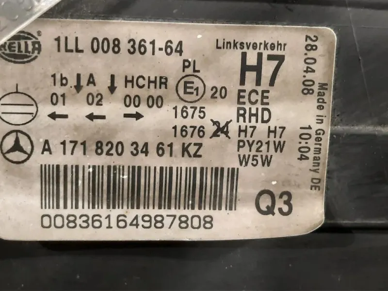 Proiettore ANT DX 1LL 008 361-64 Mercedes Classe SLK R171 2008