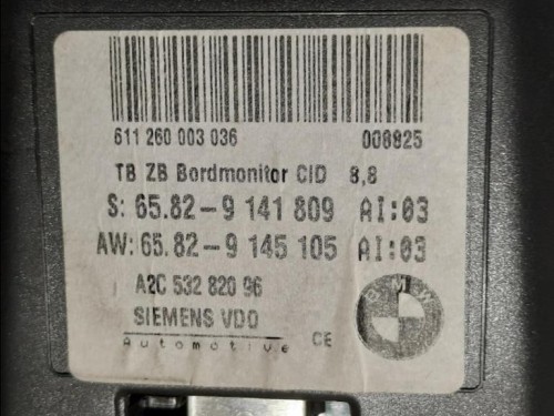 Display Multimediale A2C53258833 Bmw Serie 5 E60 Berlina 2004