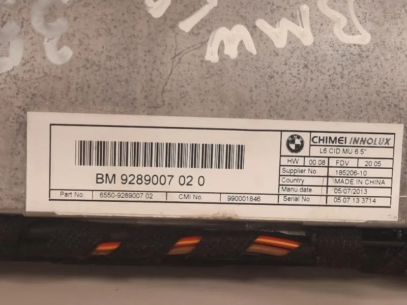 Display Multimediale 9324317-01 Bmw Serie 5 F10 Berlina 2010