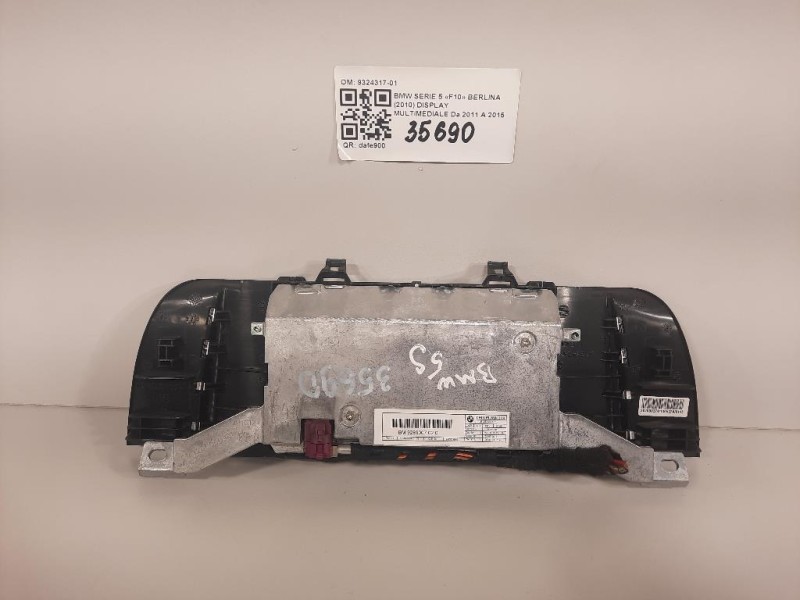 Display Multimediale 9324317-01 Bmw Serie 5 F10 Berlina 2010