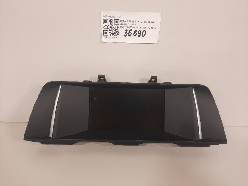 Display Multimediale 9324317-01 Bmw Serie 5 F10 Berlina 2010