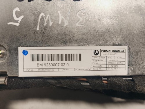 Display Multimediale 928900702 Bmw Serie 5 F10 Berlina 2012