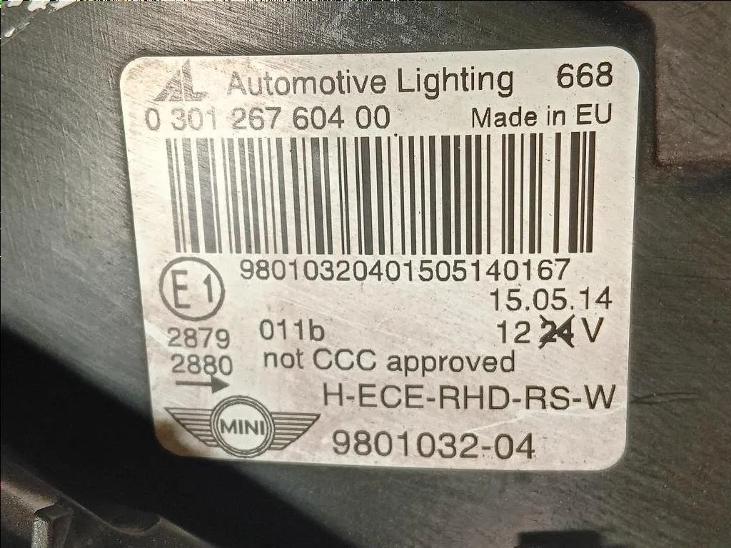 Proiettore ANT DX 0 301 267 604 00 Mini Countryman Cooper F60 2017