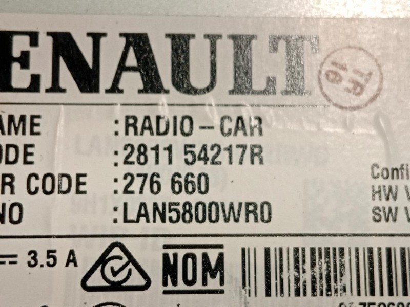 Display Multimediale 281154217R Dacia Duster II 2018