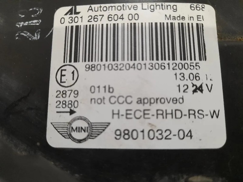 Proiettore ANT DX 980103204 Mini Countryman Cooper R60 2010