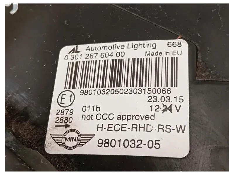 Proiettore ANT DX 9801032-05 Mini Countryman ONE R60 2014