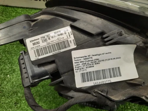 Proiettore ANT DX 63117401602 Mini MINI Cooper F55 2014