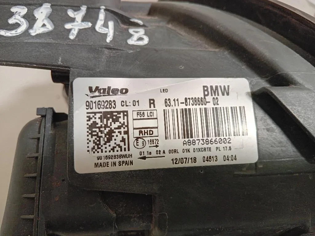 Proiettore ANT DX 6311-8738660-02 Mini MINI Cooper F56 2018