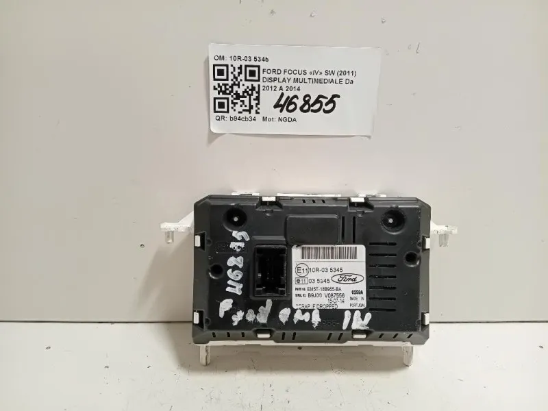 Display Multimediale 10R-03 5345 Ford Focus IV SW 2011