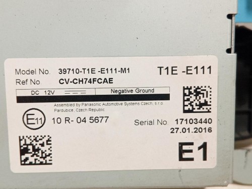 Display Multimediale 39710-T1E-E111-M1 Honda CR-V IV 2015