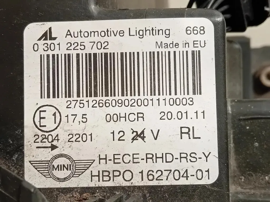 Proiettore ANT DX 162704-01 Mini MINI Cooper R56 2007