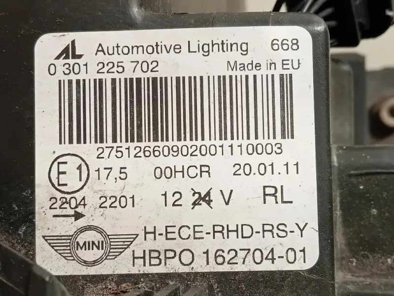 Proiettore ANT DX 162704-01 Mini MINI Cooper R56 2007
