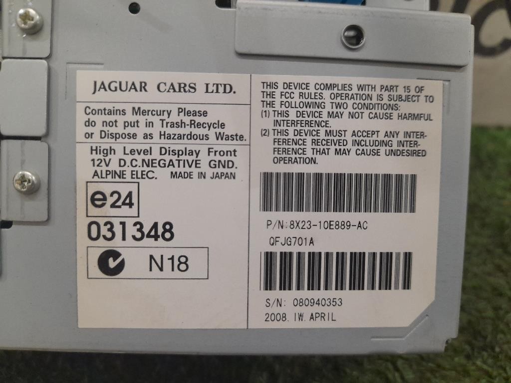 Display Multimediale 8X2310E889AC Jaguar XF I 2008