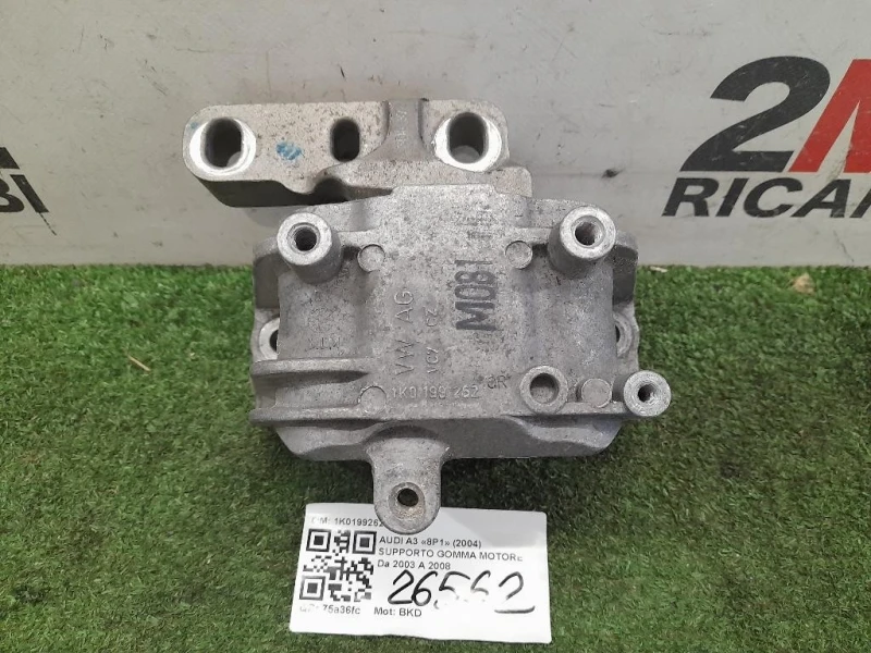 Supporto Gomma Motore 1K0199262CR Audi A3 8P1 2004