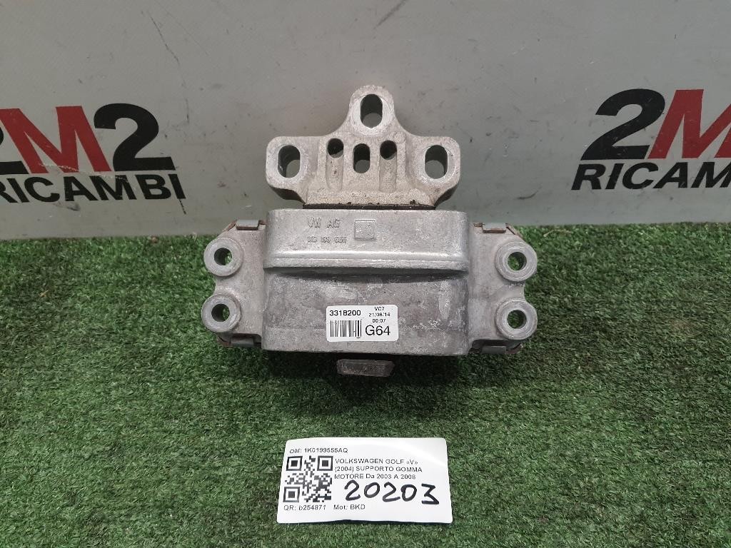 Supporto Gomma Motore 1K0199555AQ Volkswagen GOLF V 2004