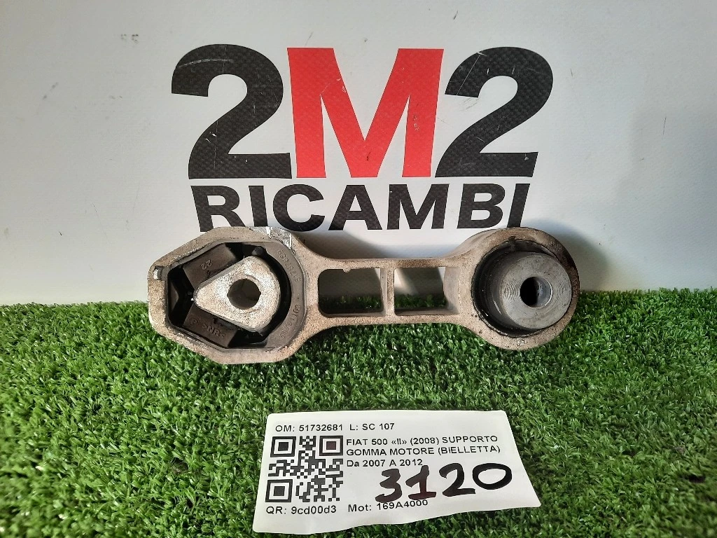 Supporto Gomma Motore Bielletta 51732681 Fiat 500 II 2008