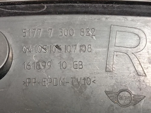 Supporto Modanatura Paracolpi Passaruota POST DX 5177 7 300 822 Mini MINI Cooper F55 2018