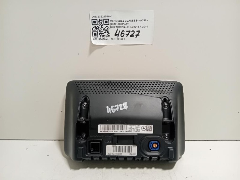 Display Multimediale 2C32105400 Mercedes Classe B W246 2012