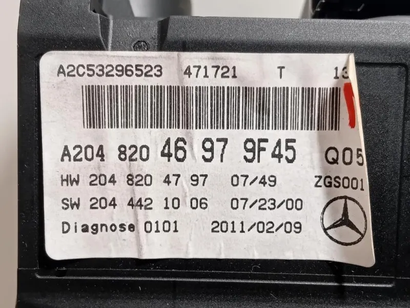 Display Multimediale A2048204697 Mercedes Classe C W204 2011