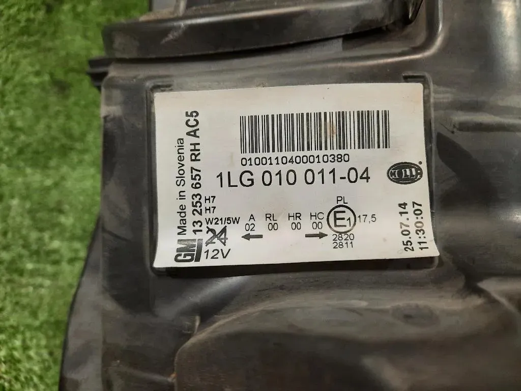 Proiettore ANT DX 13253657 RH Opel Astra J 2012