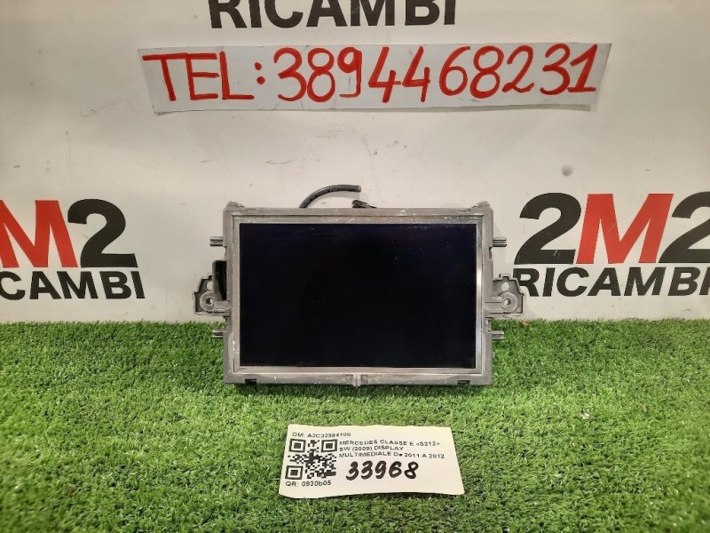 Display Multimediale A2C32394100 Mercedes Classe E S212 SW 2009