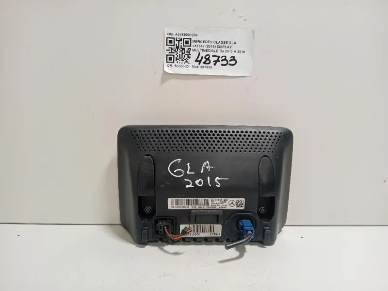 Display Multimediale A2469001206 Mercedes Classe GLA X156 2014