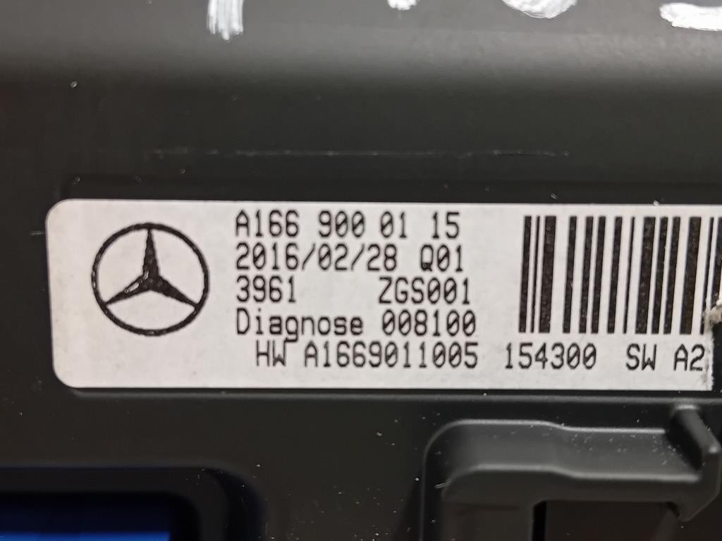 Display Multimediale A1669000115 Mercedes Classe GLE W166 2015