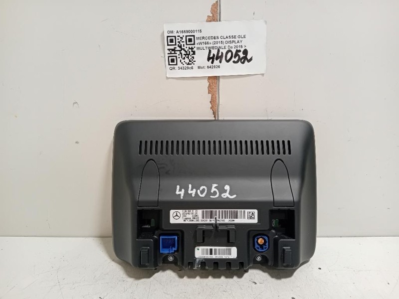 Display Multimediale A1669000115 Mercedes Classe GLE W166 2015