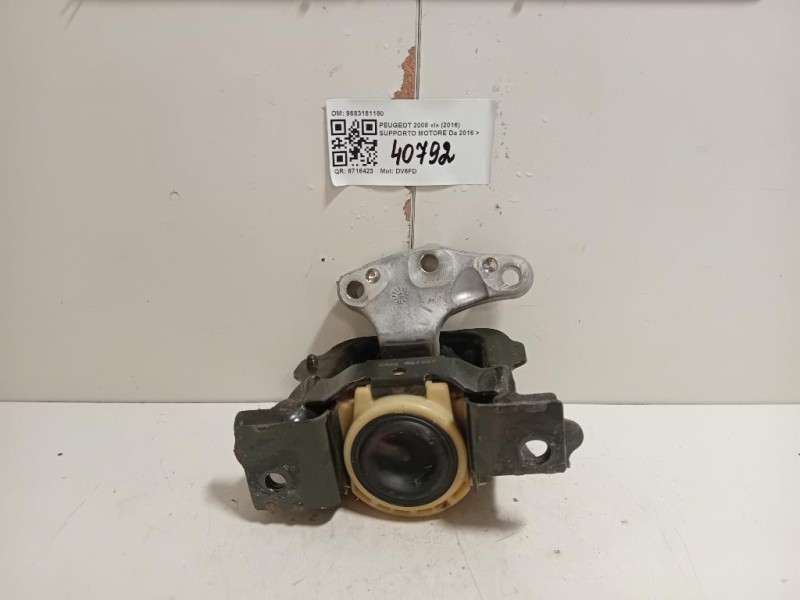Supporto Motore 9683181180 Peugeot 2008 I 2016