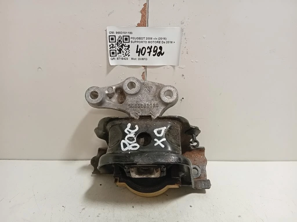 Supporto Motore 9683181180 Peugeot 2008 I 2016