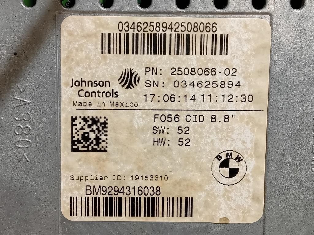 Display Multimediale 2508066-02 Mini MINI Cooper F55 2014