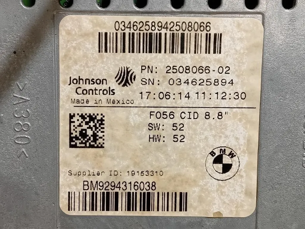 Display Multimediale 2508066-02 Mini MINI Cooper F55 2014