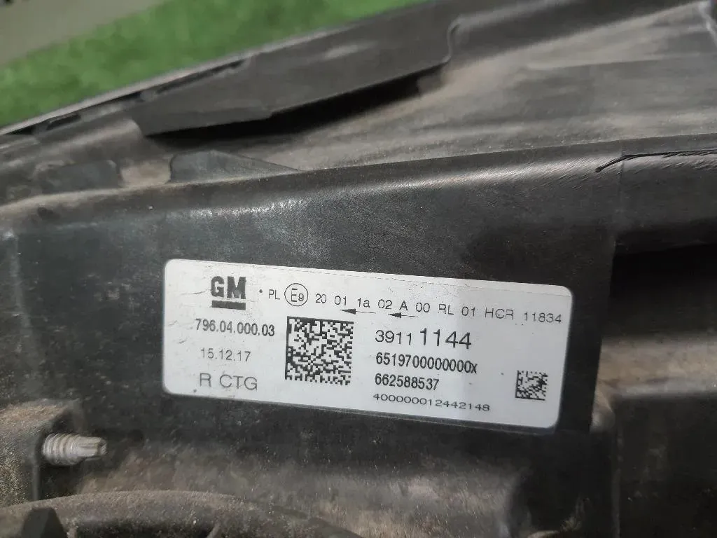 Proiettore ANT DX 39111144 Opel Astra K 2016