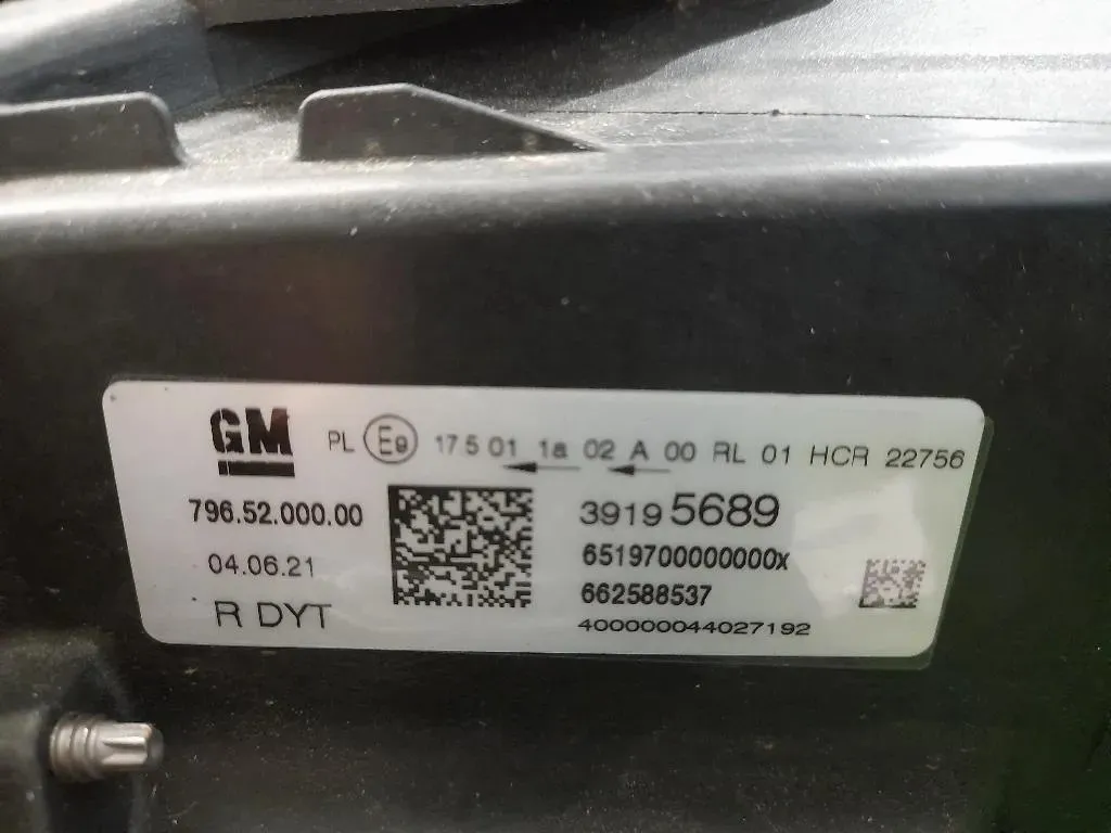 Proiettore ANT DX 39195689 Opel Astra K 2016