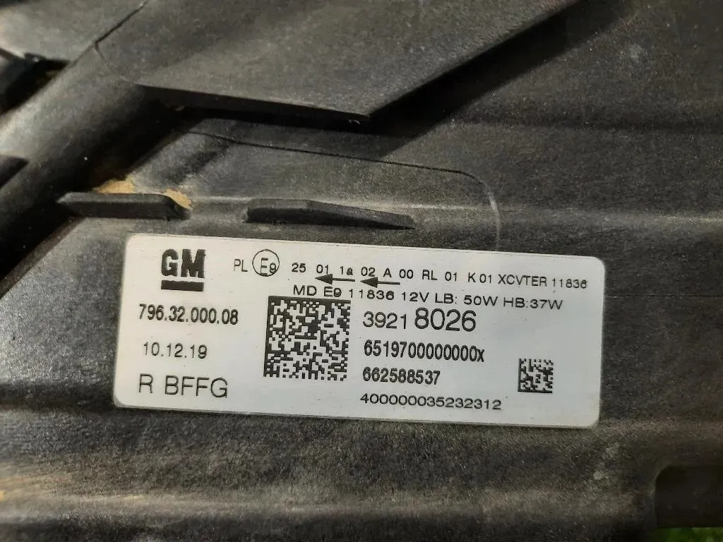 Proiettore ANT DX 39218026 Opel Astra K 2019