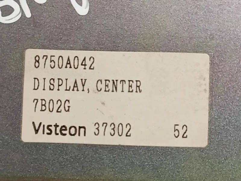 Display Multimediale 8750A042 Mitsubishi Pajero IV 2007