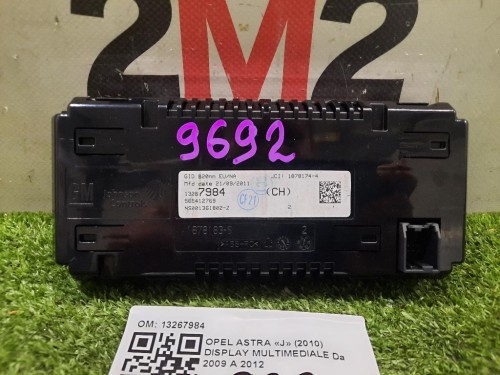 Display Multimediale 13267984 Opel Astra J 2010