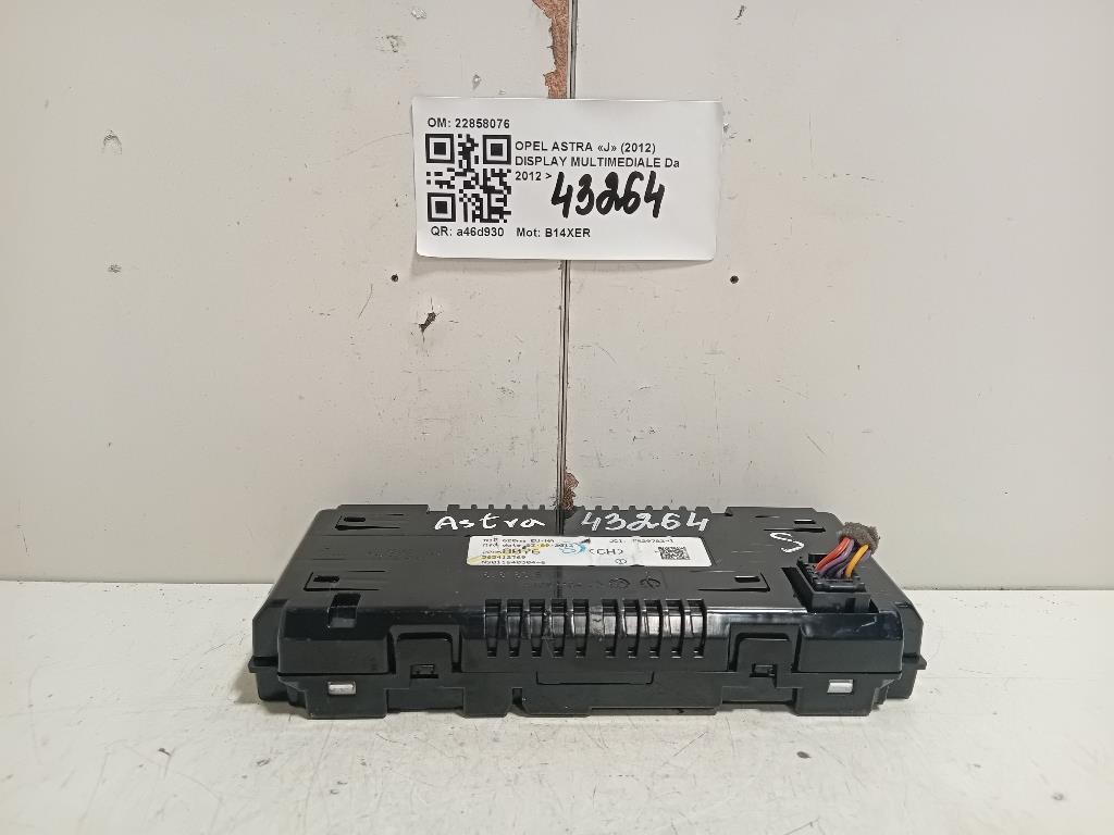 Display Multimediale 22858076 Opel Astra J 2012