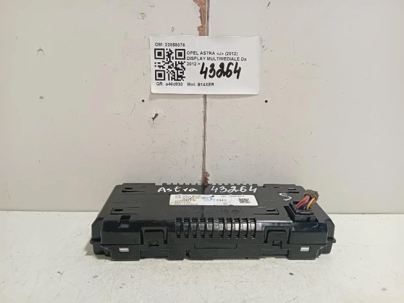 Display Multimediale 22858076 Opel Astra J 2012