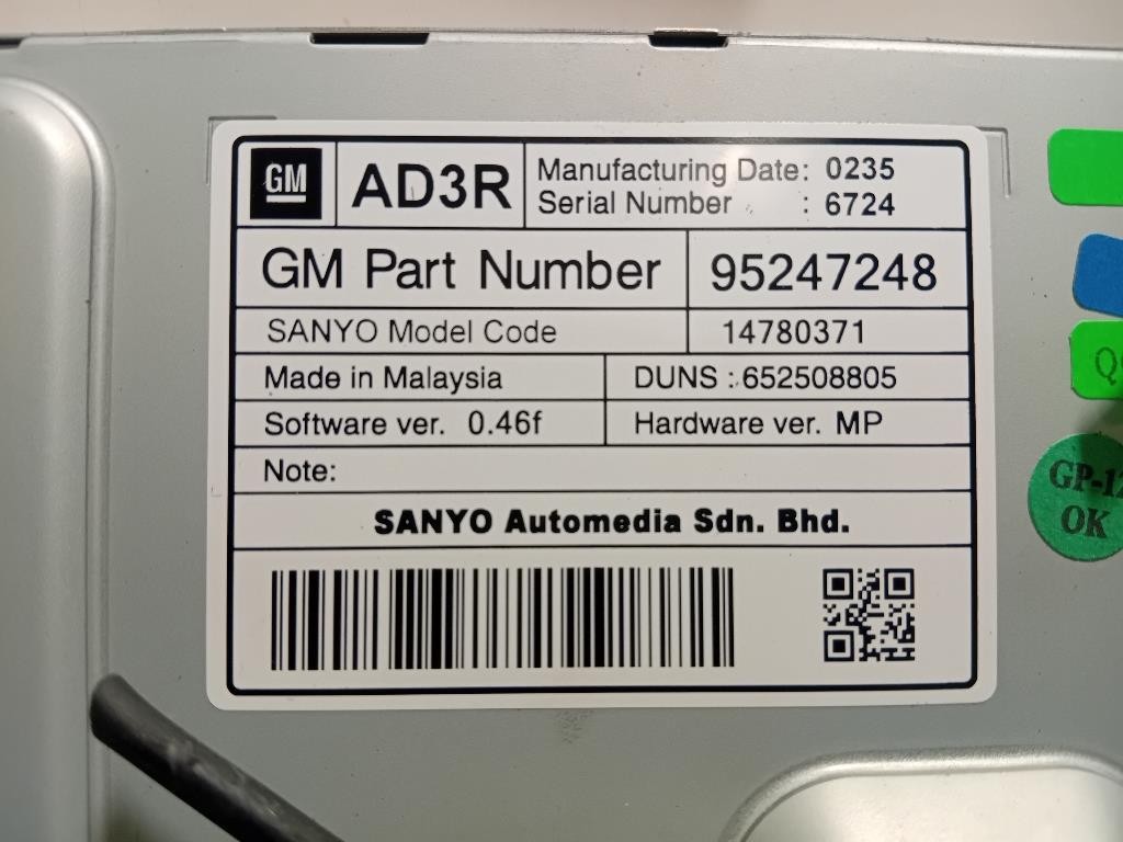 Display Multimediale 95247248 Opel Astra J 2012