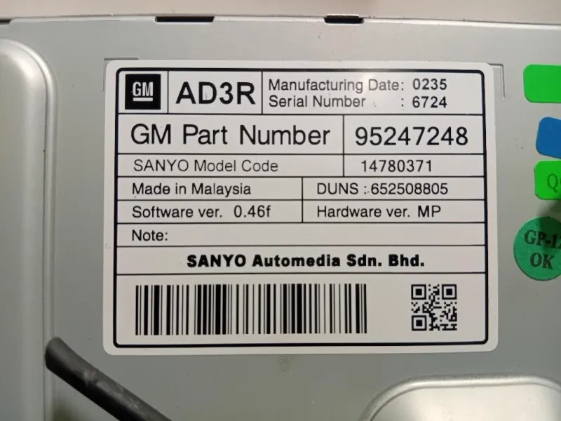 Display Multimediale 95247248 Opel Astra J 2012