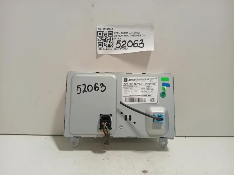 Display Multimediale 95247248 Opel Astra J 2012