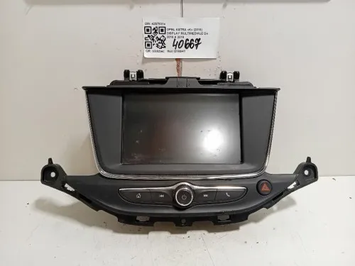 Display Multimediale 42578318 Opel Astra K 2016